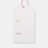 Evergreen en Berries Joy Label Cadeaulabel (Achterkant)