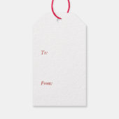 Evergreen en Berries Joy Label Cadeaulabel (Achterkant)