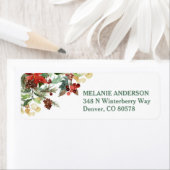 Evergreen Floral Berry Border Etiket (Insitu)