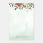Evergreen Floral Berry Border Post-it® Notes (Voorkant)