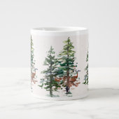 Evergreen Forest Bomen Extra Grote Beker (Voorkant)