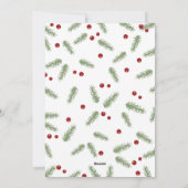 Evergreen Greetings - kerstfotokaart Feestdagenkaart (Achterkant)