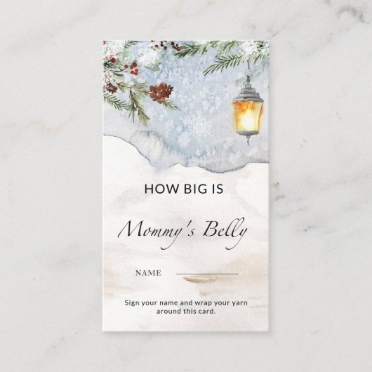 Evergreen: hoe groot is mama's buikomheining informatiekaartje (Voorkant)