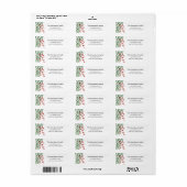 Evergreen & Hollyberry Holiday Adres Etiket (Full Sheet)