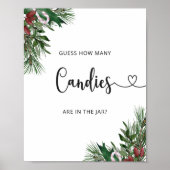 Evergreen hOW vele snoepjes Poster (Voorkant)