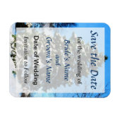 Evergreen in Winter Save the Date Magneet (Horizontaal)