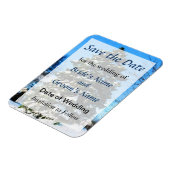 Evergreen in Winter Save the Date Magneet (Linkerzijde)