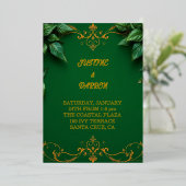 Evergreen invitation folie uitnodiging (Staand Voorkant)