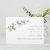 Evergreen Invitation Kaart (Staand voorkant)