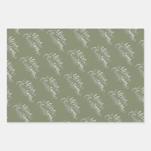 Evergreen kerstcadeau inpakpapier vel (Voorkant)