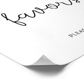 Evergreen kerstfeestors poster (Hoek)