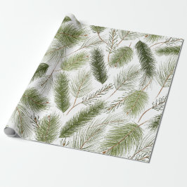 Evergreen kerstinpakpapier cadeaupapier