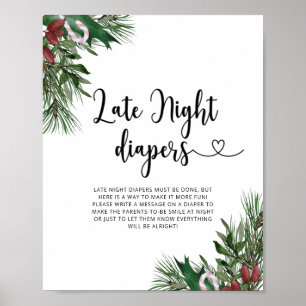 Evergreen Late night diapers game Poster