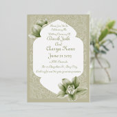 Evergreen Love: een feest van voor altijd samen Folie Uitnodiging (Staand Voorkant)