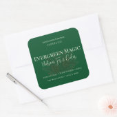 Evergreen Magic Christmas Candle Label | Custom (Envelop)