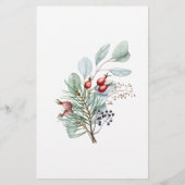 Evergreen mammie- of papa baby shower-spel (Achterkant)