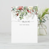 Evergreen-menukaart Kaart (Staand voorkant)