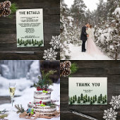 Evergreen Mountain Forest Green White Black Etiket