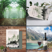 Evergreen Mountain Mist Rustic Winter White Grey Programma