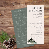 Evergreen Mountain Mist Rustic Winter White Grey Programma