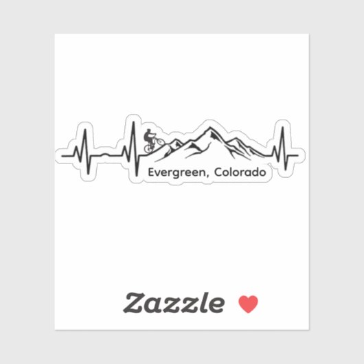 Evergreen MTB Vinyl Sticker (Vel)