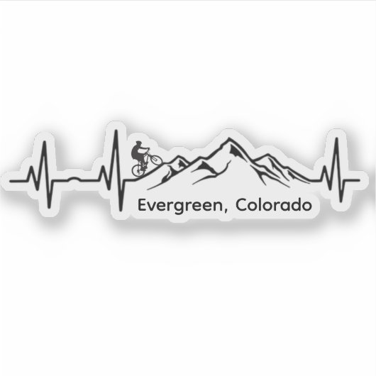 Evergreen MTB Vinyl Sticker (Devant)