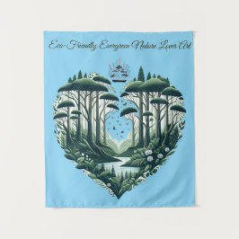Evergreen Natuur Lover Art Wandkleed