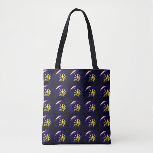 Evergreen op Blue Pattern-Tas Draagtas (Voorkant)