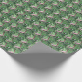 Evergreen Pine Cone Pattern Holiday Cadeaupapier (Hoek)