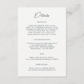 Evergreen Pine Tree Mountains Eenvoudige bruiloft Informatiekaartje (Voorkant)