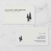Evergreen Pine Trees-Natuur en landschapsontwerp Visitekaartje (Voorkant / Achterkant)