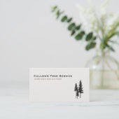 Evergreen Pine Trees-Natuur en landschapsontwerp Visitekaartje (Staand voorkant)