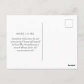 Evergreen Pines  Natuur boslandschap Briefkaart (Achterkant)