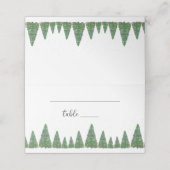 Evergreen-plaatskaart (Buitenkant ongevouwen)