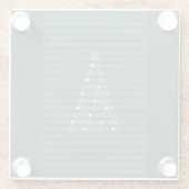 Evergreen Rhythm Glazen Onderzetter (Achterkant)