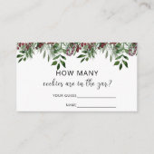 Evergreen schat hoeveel koekjes informatiekaartje (Voorkant)