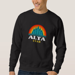 Evergreen Sunset Alta Forest Utah Bos Natuur Trui