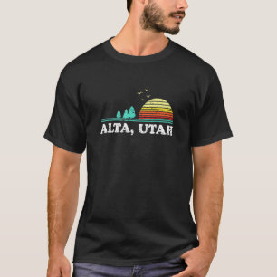 Evergreen Sunset Alta Forest Utah Bossen Camping T-shirt