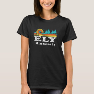Evergreen Sunset Ely Forest Minnesota Bos Natuur T-shirt