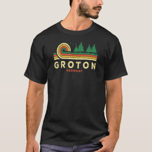Evergreen Sunset Groton Forest Vermont Bossen Natu T-shirt