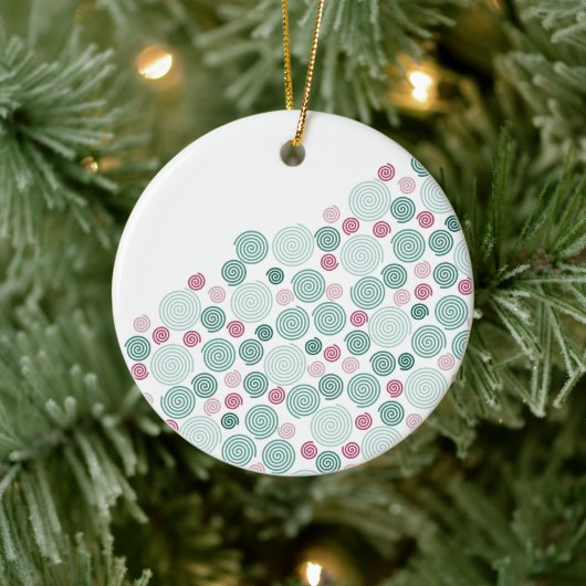 Evergreen Swirl - (Patroon) Keramisch Ornament (Boom)