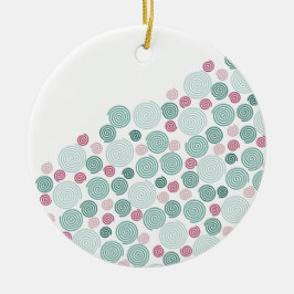 Evergreen Swirl - (Pattern) Keramisch Ornament