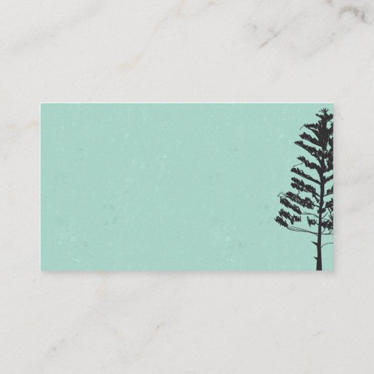 Evergreen Tree | Achtergrond groene textuur Visitekaartje (Achterkant)