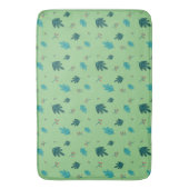 Evergreen Tree Leaves en Red Holly Berries Badmat (Voorkant Verticaal)