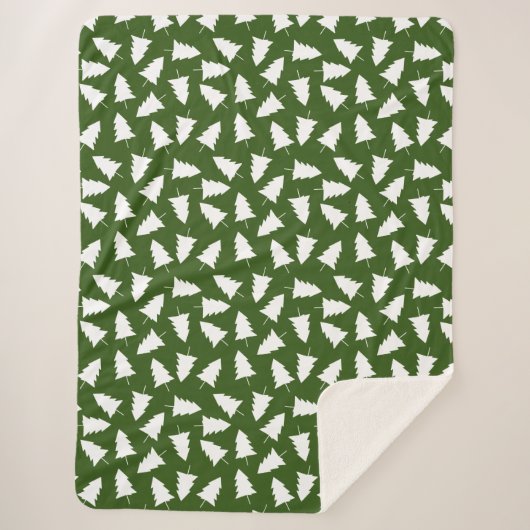  Evergreen Trees Sherpa Deken (Voorkant)