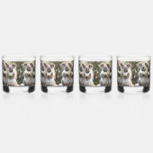 Evergreen Vows: Een Koala-bruiloft in het wit Whisky Glas (Achterkant)