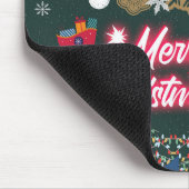 Evergreen vreugde van de kerst muismat (Hoek)