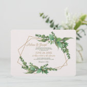 Evergreen Wedding Invitation Kaart (Staand voorkant)