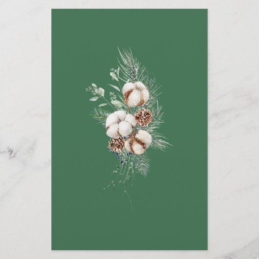 Evergreen winter Baby Voorspelling en advies Kaart (Achterkant)