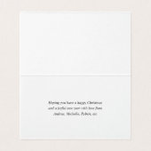 Evergreen - Wintertide Woodland Kerst Foto Kaart (Binnenkant ongevouwen)